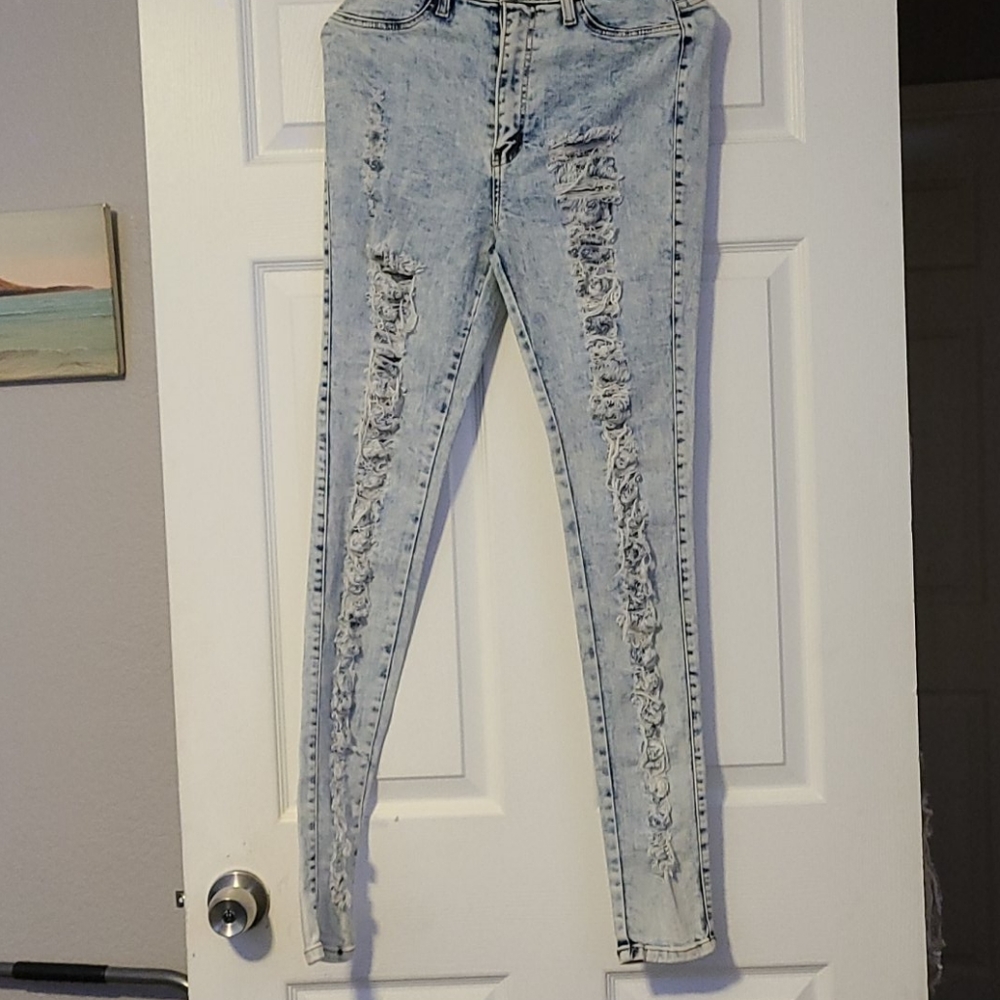 Stretch material jeans